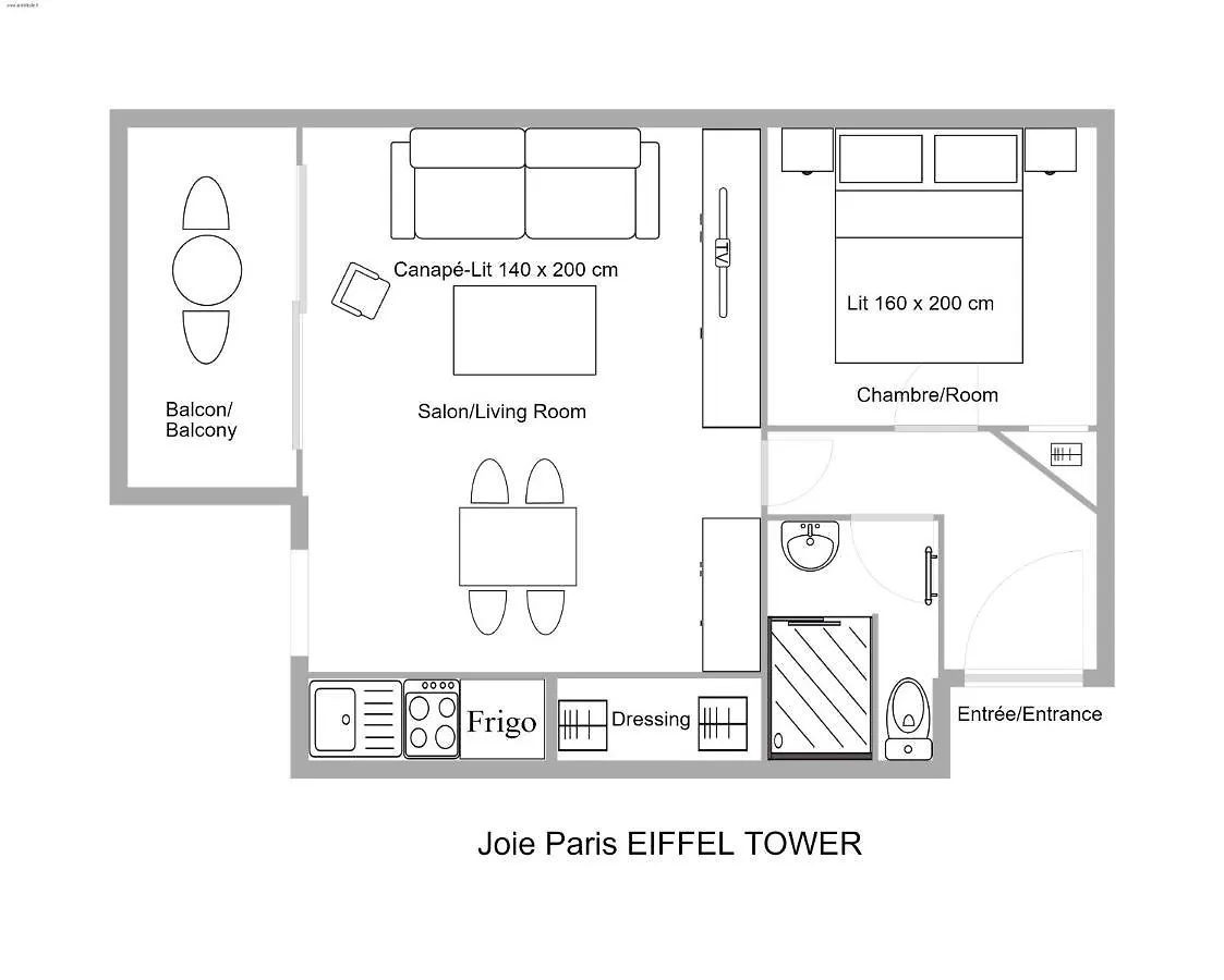 Apartment Joie Tour Eiffel *